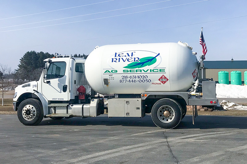 leaf-river-ag-propane-truck A Leaf River Ag propane truck.